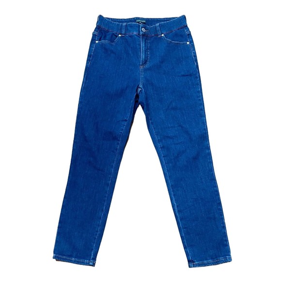 Universal Standard Riviera Womens High Rise Skinny Jeans Size 12 Blue Denim EUC